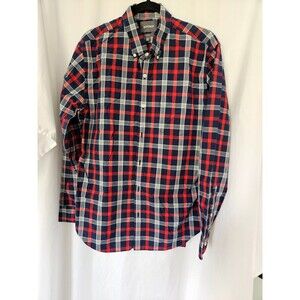 Bonobos Plaid Button Front Long Sleeve Shirt‎ SLIM FIT Mens Size Large